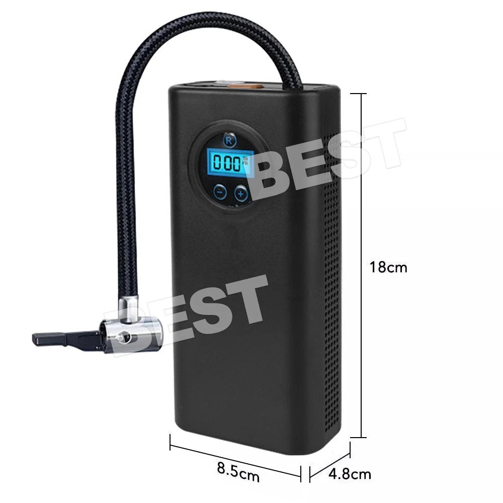 Car Bike Tire Air Inflator Portable Tyre Electric Pump Cordless Rechargeable - view 7