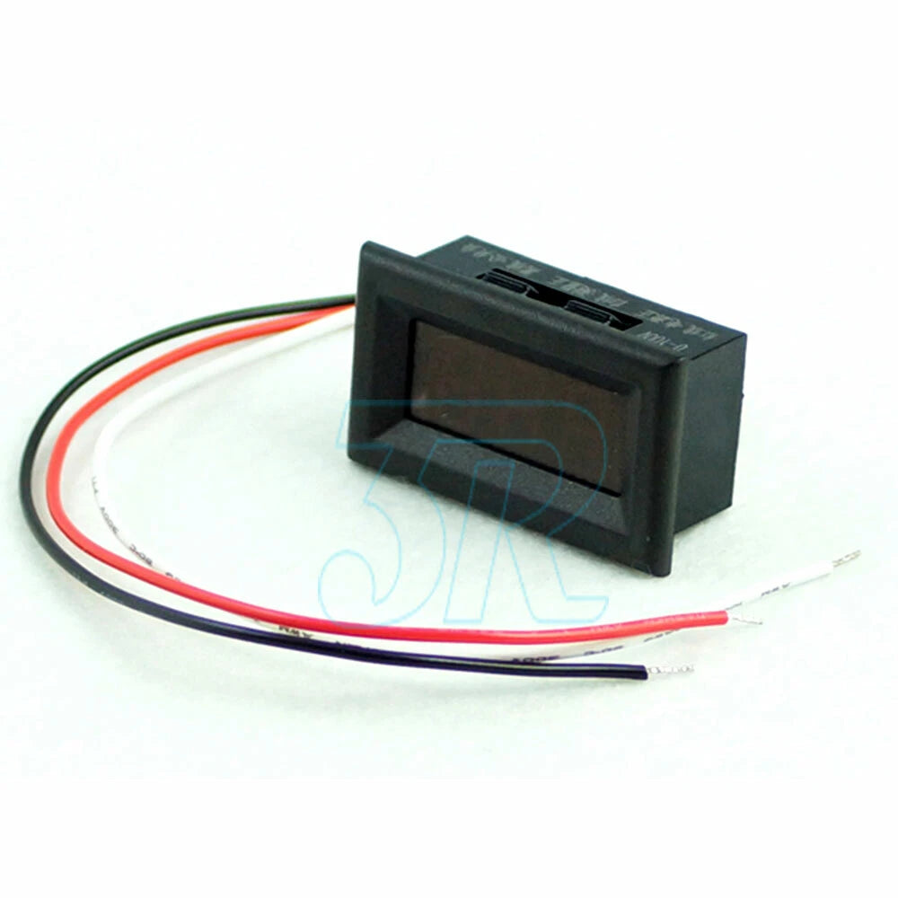 LED Display Digital Voltmeter 0-100V Car Gauge Voltage Volt Panel Meter 3 Wire - view 3