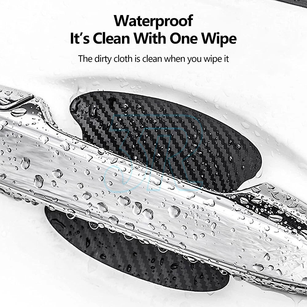 Black/SilverCar Door Handle Protector Film AntiScratch Sticker Accessories Trims - view 5