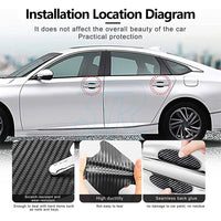 Black/SilverCar Door Handle Protector Film AntiScratch Sticker Accessories Trims - view 7