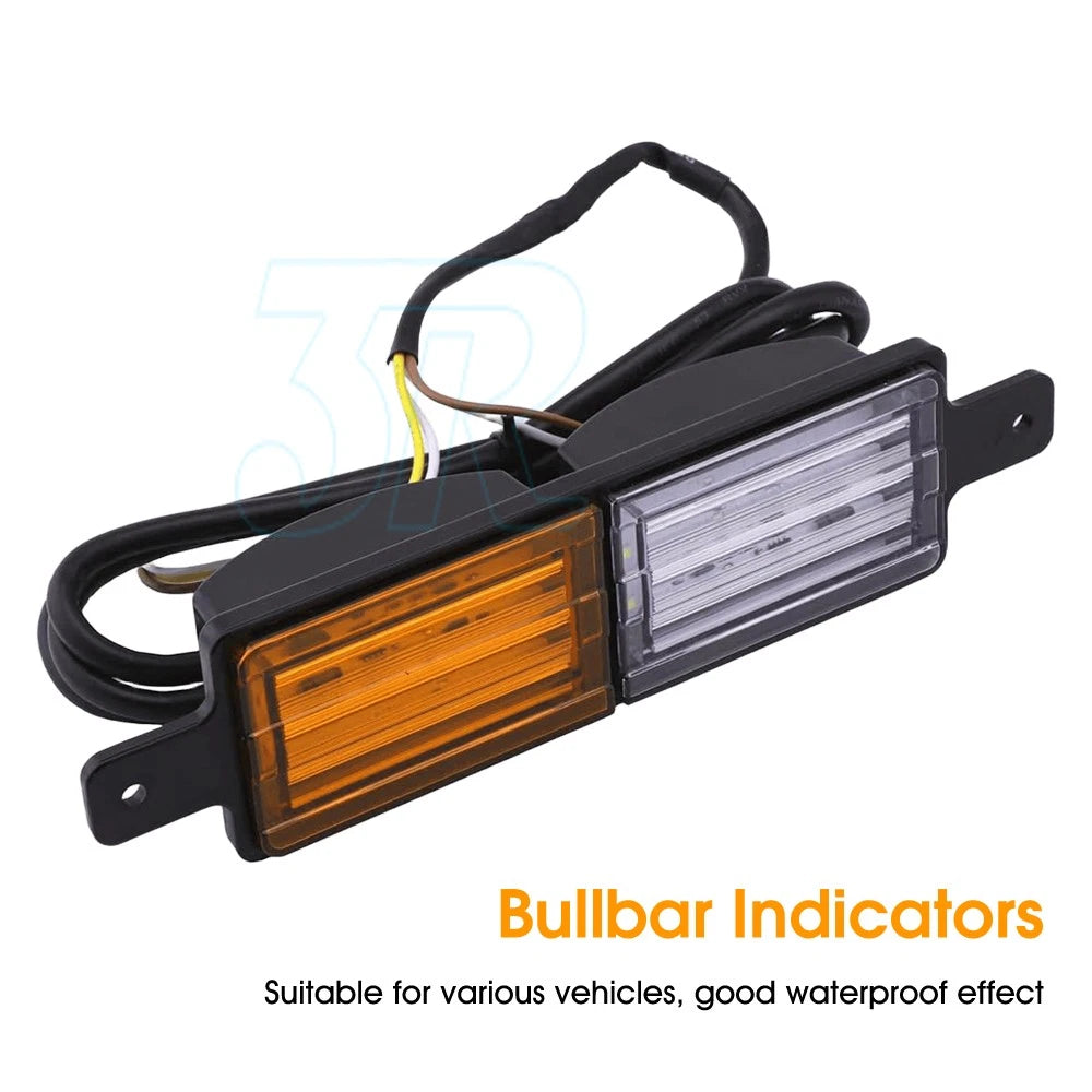 2X 30 LED Bullbar Indicator Lights Front DRL Amber Park For ARB TJM Marker Lamp - view 1