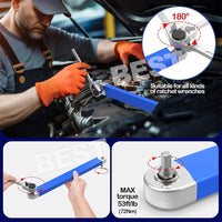 Spanner Extension Wrench Set Offset Ratchet Spanner Extender with-Adapter Socket - view 6
