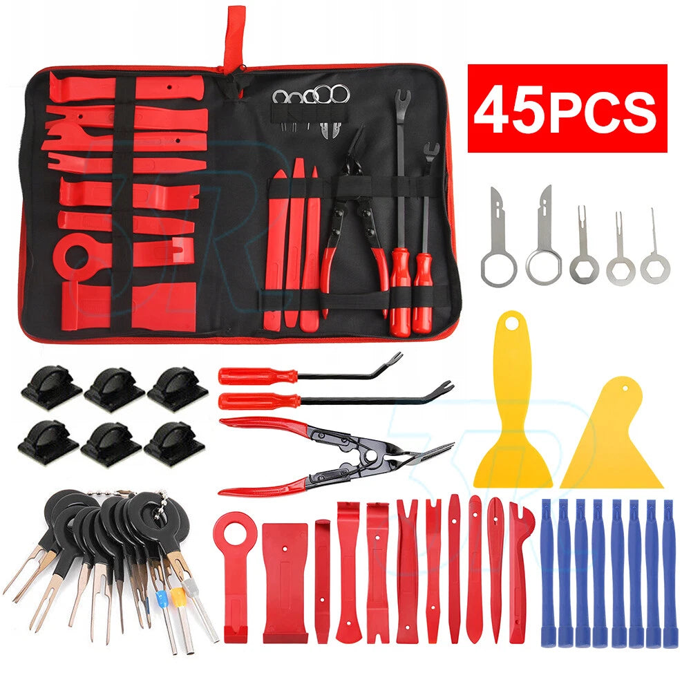Car Trim Removal Tool Kit Auto Hand Tools Pry Bar Dash Panel Door Interior - view 10