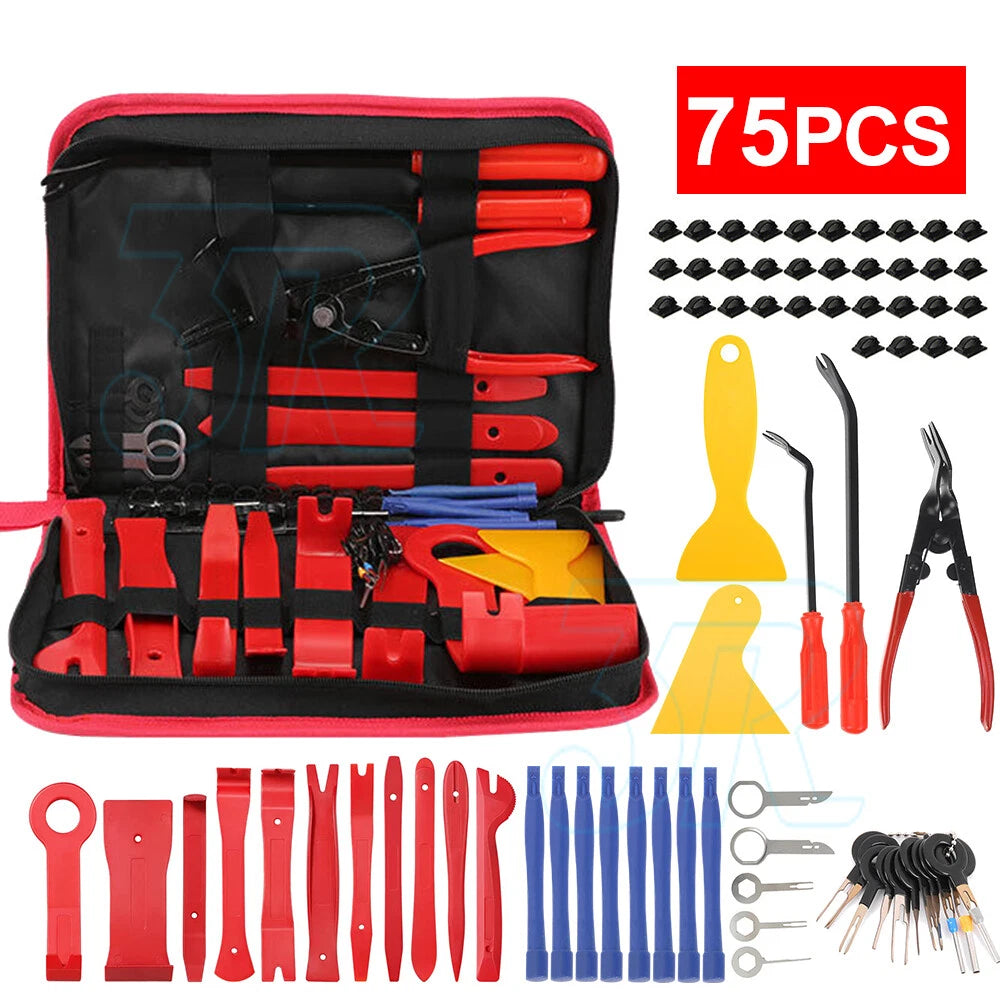 Car Trim Removal Tool Kit Auto Hand Tools Pry Bar Dash Panel Door Interior - view 12