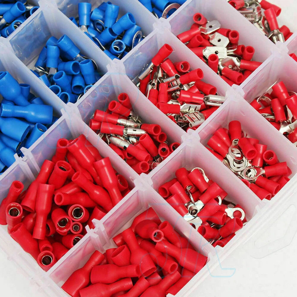 720pcs Crimp Terminals Insulated Electrical Wire Butt Connector Assorted Kit - view 1