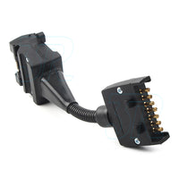 Trailer 12 Pin Female Socket To 7 Pin Flat Plug Adaptor Caravan Wiring Connector - view 1