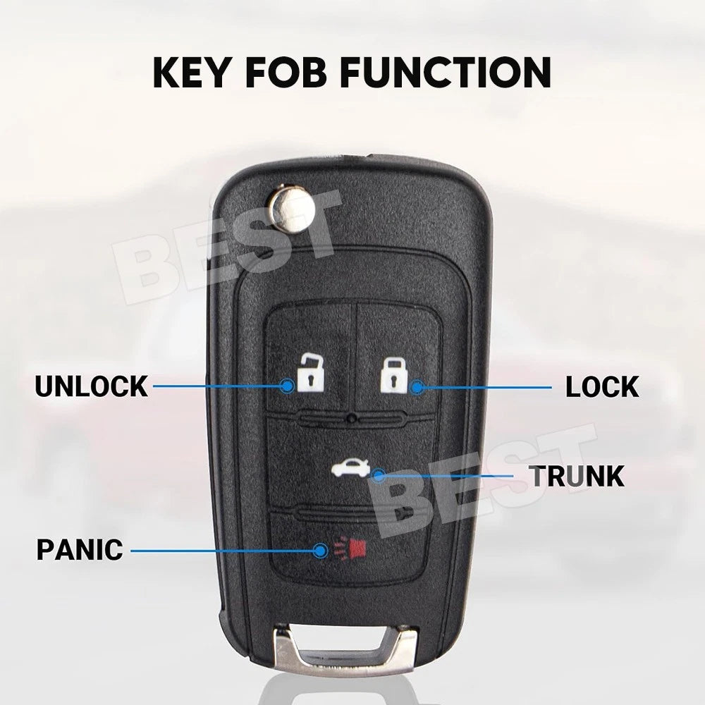 5 Buttons For Holden Commodore VF 2013-2017 Flip Remote Car Key Shell Case Fob - view 1