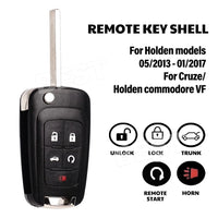 5 Buttons For Holden Commodore VF 2013-2017 Flip Remote Car Key Shell Case Fob - view 2