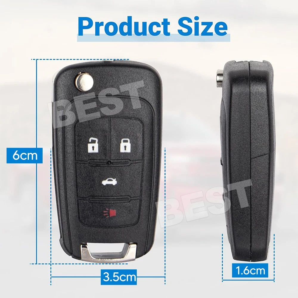 5 Buttons For Holden Commodore VF 2013-2017 Flip Remote Car Key Shell Case Fob - view 6
