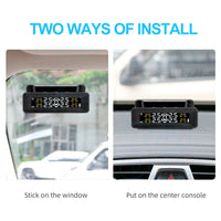 Solar Wireless Car TPMS Tire Monitor Tyre Pressure Monitoring System + 4 Sensors - view 6