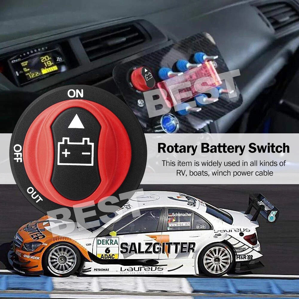 Mini Battery Master Switch For Marine, Auto, RV 12, 24v Boat Rotary Switch - view 1