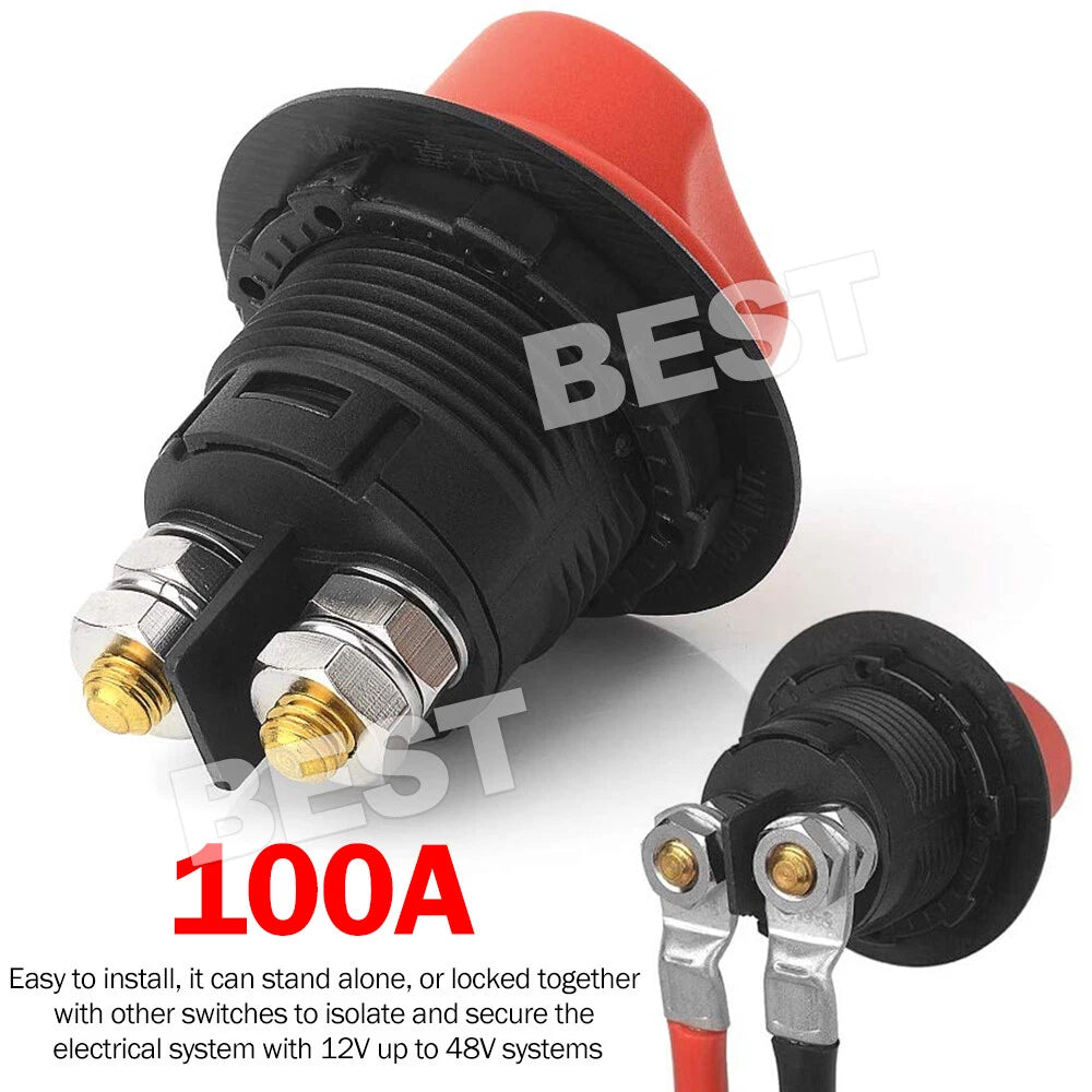 Mini Battery Master Switch For Marine, Auto, RV 12, 24v Boat Rotary Switch - view 3
