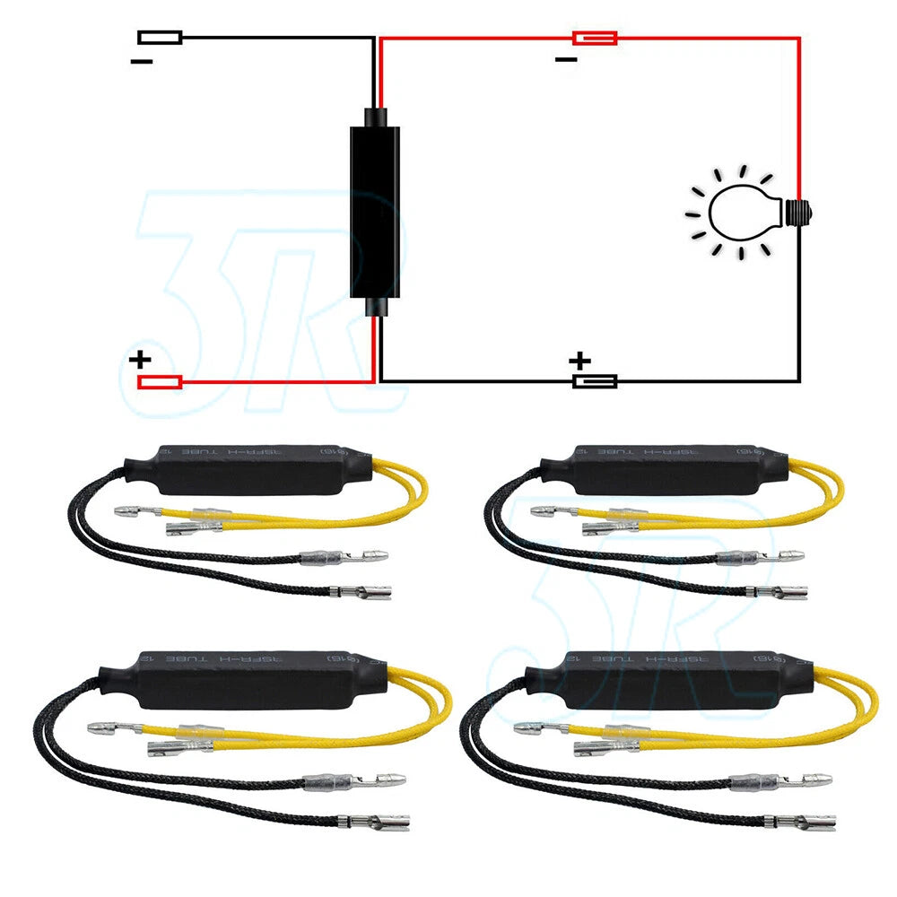 Load Resistor Indicator Motorcycle Turn Signal Flash Blinker Error Fixing 4X LED - view 5