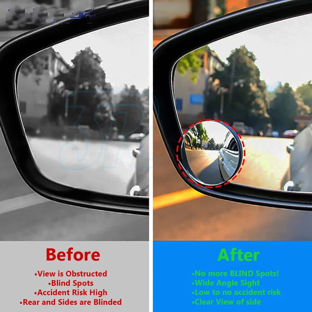 8x Blind Spot Car Mirror Rimless Wide Angle Convex Mirrors Frameless Glass - view 5
