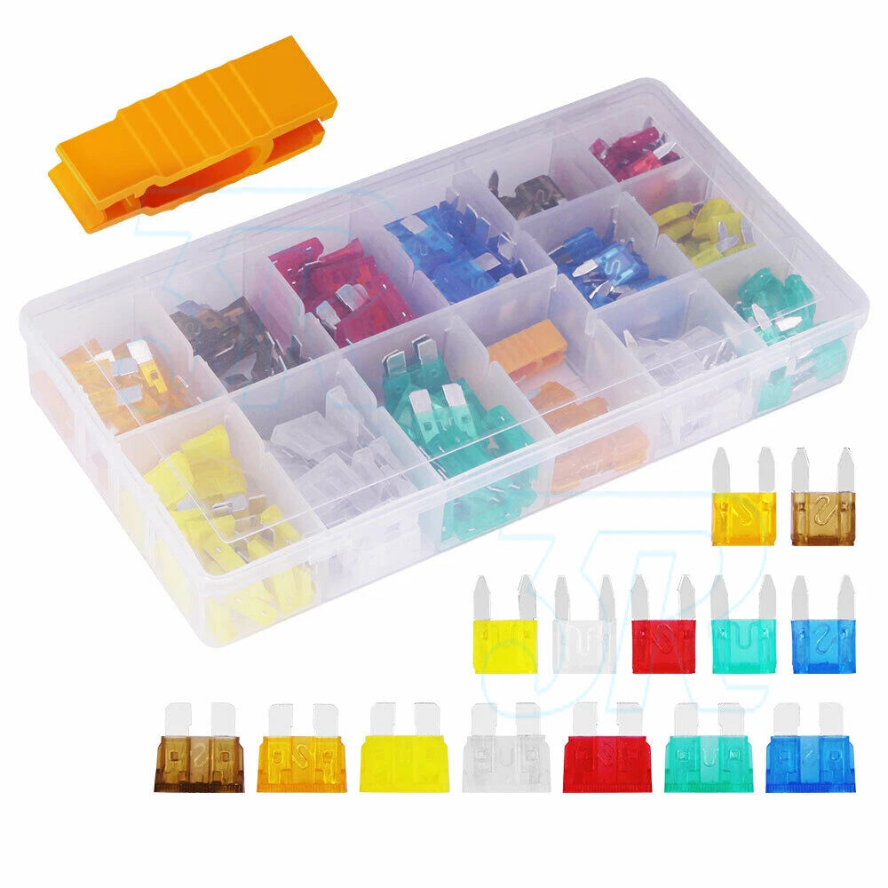 250x Standard Blade Auto Car Fuses Assorted Assortment Kits Set 5-30A With Box - view 1