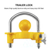 Trailer Parts Coupling Lock Universal Hitch Tow Ball 2 Keys Caravan Antitheft