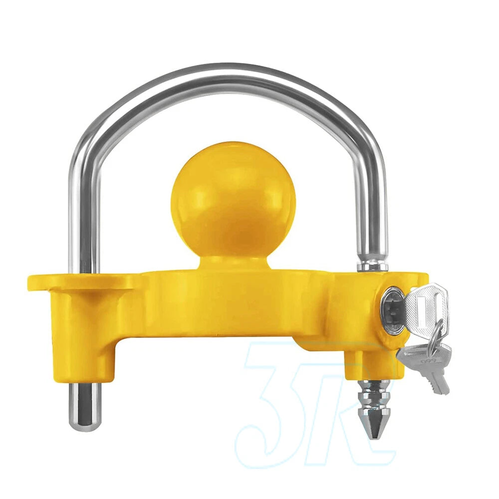 Trailer Parts Coupling Lock Universal Hitch Tow Ball 2 Keys Caravan Antitheft - view 10