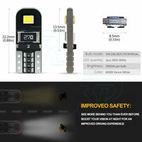10PCS CANBUS Error Free T10 W5W 194 168 Wedge Interior LED Light Bulbs - view 2