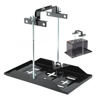 Universal Metal Car Battery Tray Adjustable Hold Down Clamp Bracket Kit Cycle - view 9