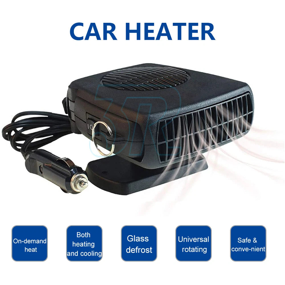 Portable Car Vehicle Ceramic Heating Heater Fan Defroster Demister DC 12V - view 1