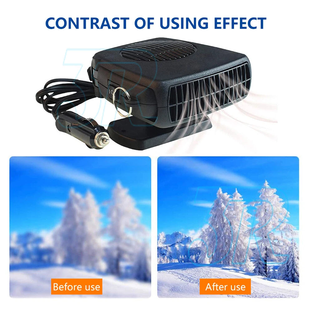 Portable Car Vehicle Ceramic Heating Heater Fan Defroster Demister DC 12V - view 2