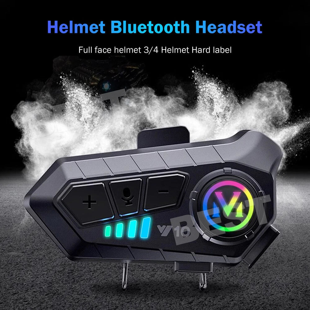 HiFi Bluetooth Motorcycle Helmet Headset Wireless call Motorbike Headphone - view 1