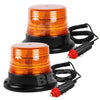 2PCS LED Beacon Flashing Lights Magnetic Strobe Emergency Warning Light Lamp 12V