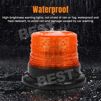 2PCS LED Beacon Flashing Lights Magnetic Strobe Emergency Warning Light Lamp 12V - view 5