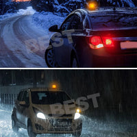 2PCS LED Beacon Flashing Lights Magnetic Strobe Emergency Warning Light Lamp 12V - view 10