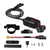 Dual USB Port Motorcycle Fast Charger Socket LED Voltmeter Display ON/OFF Switch