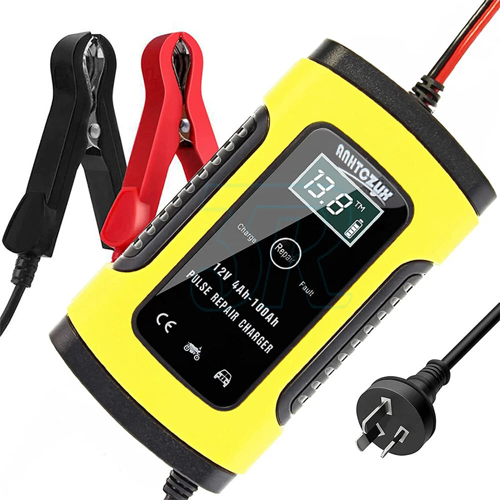 12V Car Battery Charger LCD Trickle Smart Repair Motorcycle Caravan Boat Truck - view 1