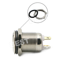 4X 12V 12mm Car Boat Push Button Metal Momentary Switch LED Light Waterproof - view 6