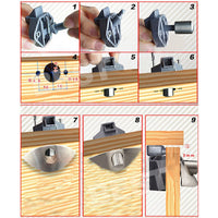 5X Half Moon Handle Caravan RV Cupboard/ Drawer Zinc Alloy Push Lock Latch Knob - view 6
