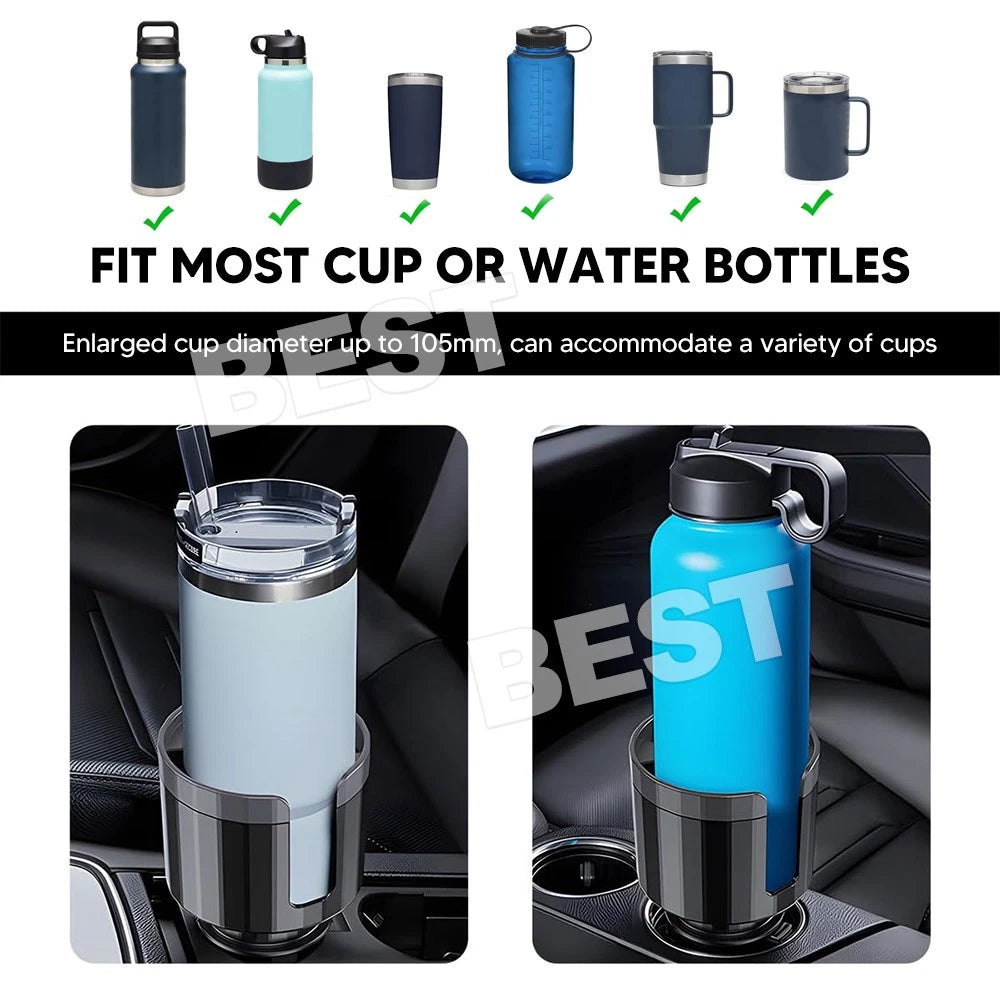 Car Cup Holder Expander Adapter for Bottles & Big Drinks Stable Fit for Car - view 6
