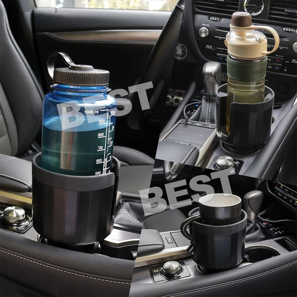 Car Cup Holder Expander Adapter for Bottles & Big Drinks Stable Fit for Car - view 9