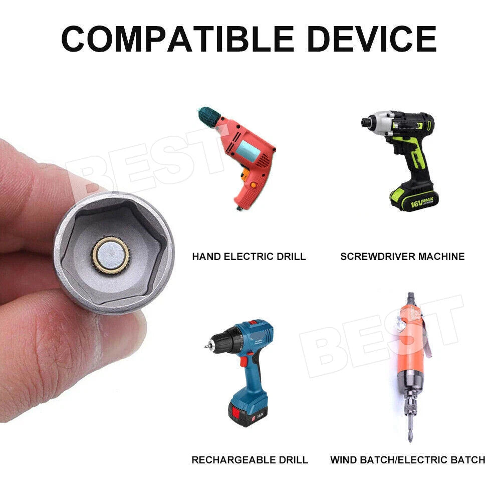 19 mm Caravan Leg Winder Magnetic Hexagon Socket Adaptor for Drill Impact Driver - view 4