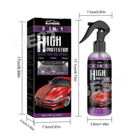 3in1 High Protection Quick Car Coat Ceramic Coating Spray Hydrophobic 100ML Set - view 8