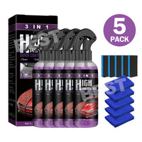3in1 High Protection Quick Car Coat Ceramic Coating Spray Hydrophobic 100ML Set - view 17