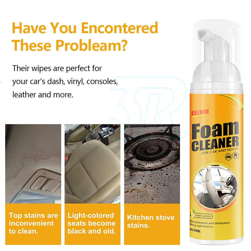 Multi-functional Foam Cleaner Cleaning Spray Powerful Stain Removal Kit Cleaners - view 2