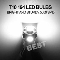 10x T10 LED W5W 194 168 5SMD Car Wedge Tail Parking Plate Light Bulb 12V - WHITE - view 7
