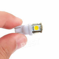 10x T10 LED W5W 194 168 5SMD Car Wedge Tail Parking Plate Light Bulb 12V - WHITE - view 8