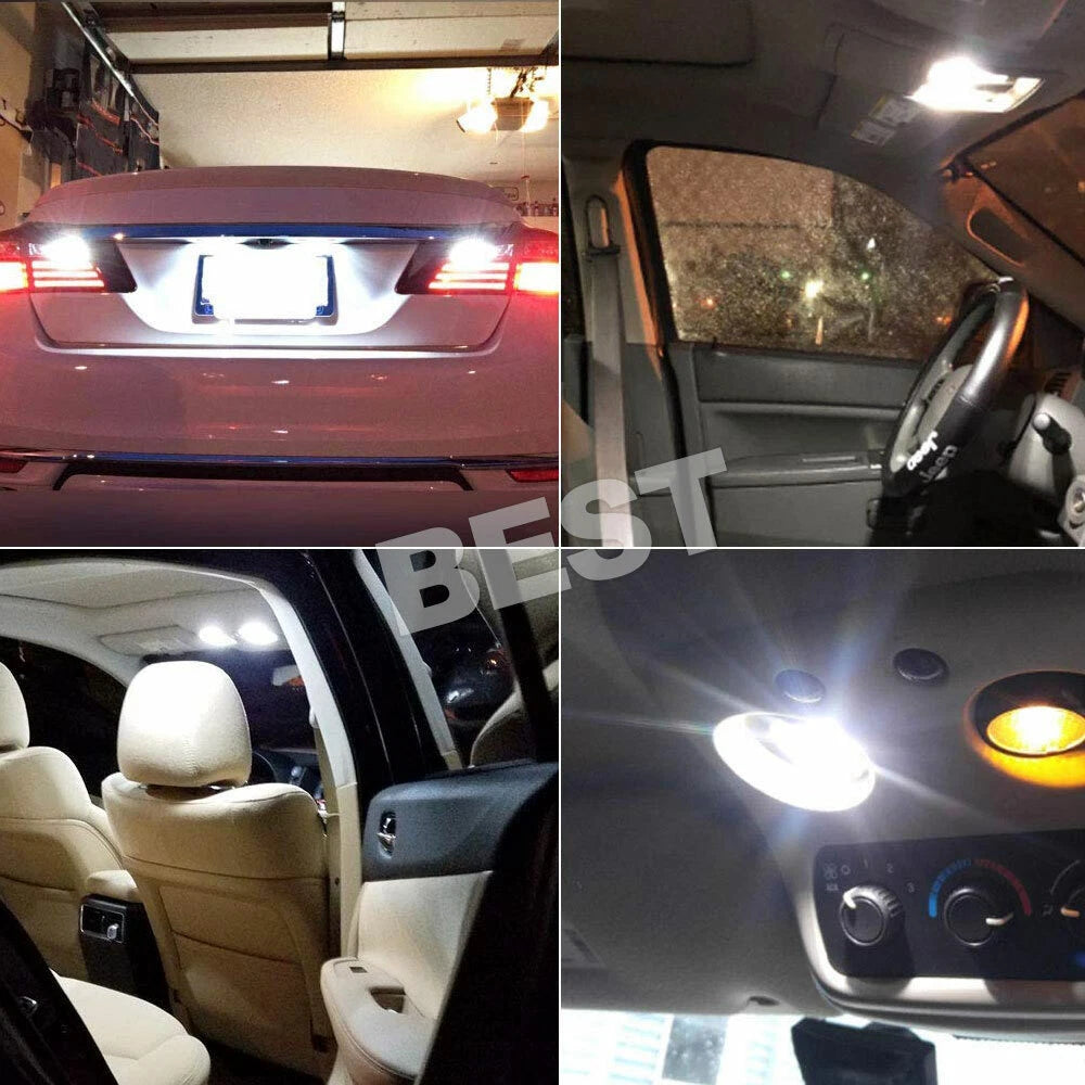 10x T10 LED W5W 194 168 5SMD Car Wedge Tail Parking Plate Light Bulb 12V - WHITE - view 11