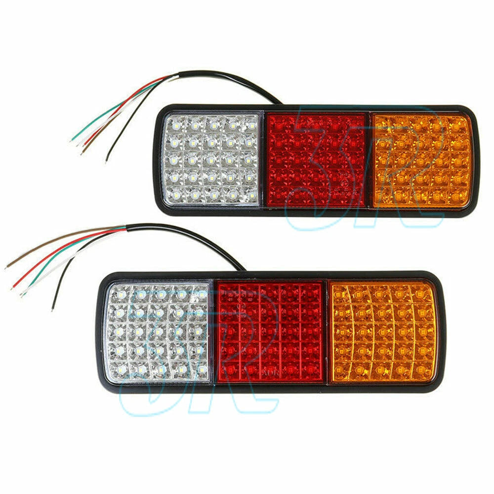 2x 75 LED Tail Lights Stop Indicator Reverse Lamp 12V Trailer Truck Ute Light - view 1