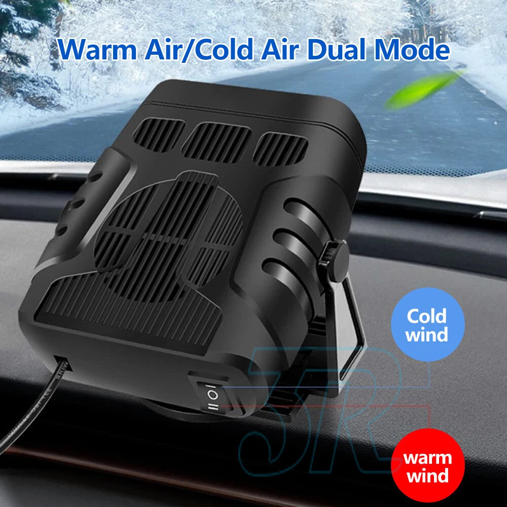 12V Portable Auto Car Heater Defroster Demister 120W Electric Heater Cooling Fan - view 3
