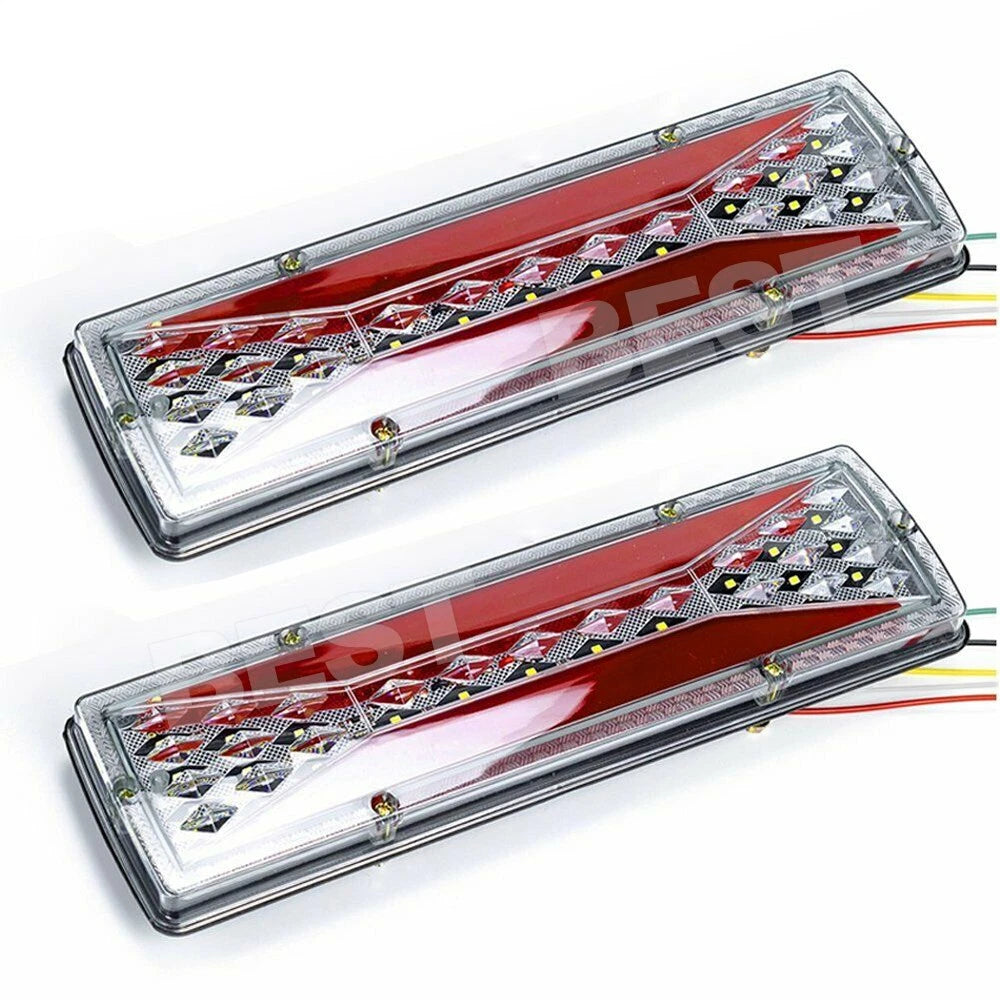 2x LED TRAILER LIGHTS TAIL LAMP STOP DYNAMIC INDICATOR 4WD CAMPER UTE 12V - view 1