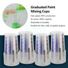 Graduated Paint Measuring Cups Resin Epoxy Ratios Mixing Cup Kits