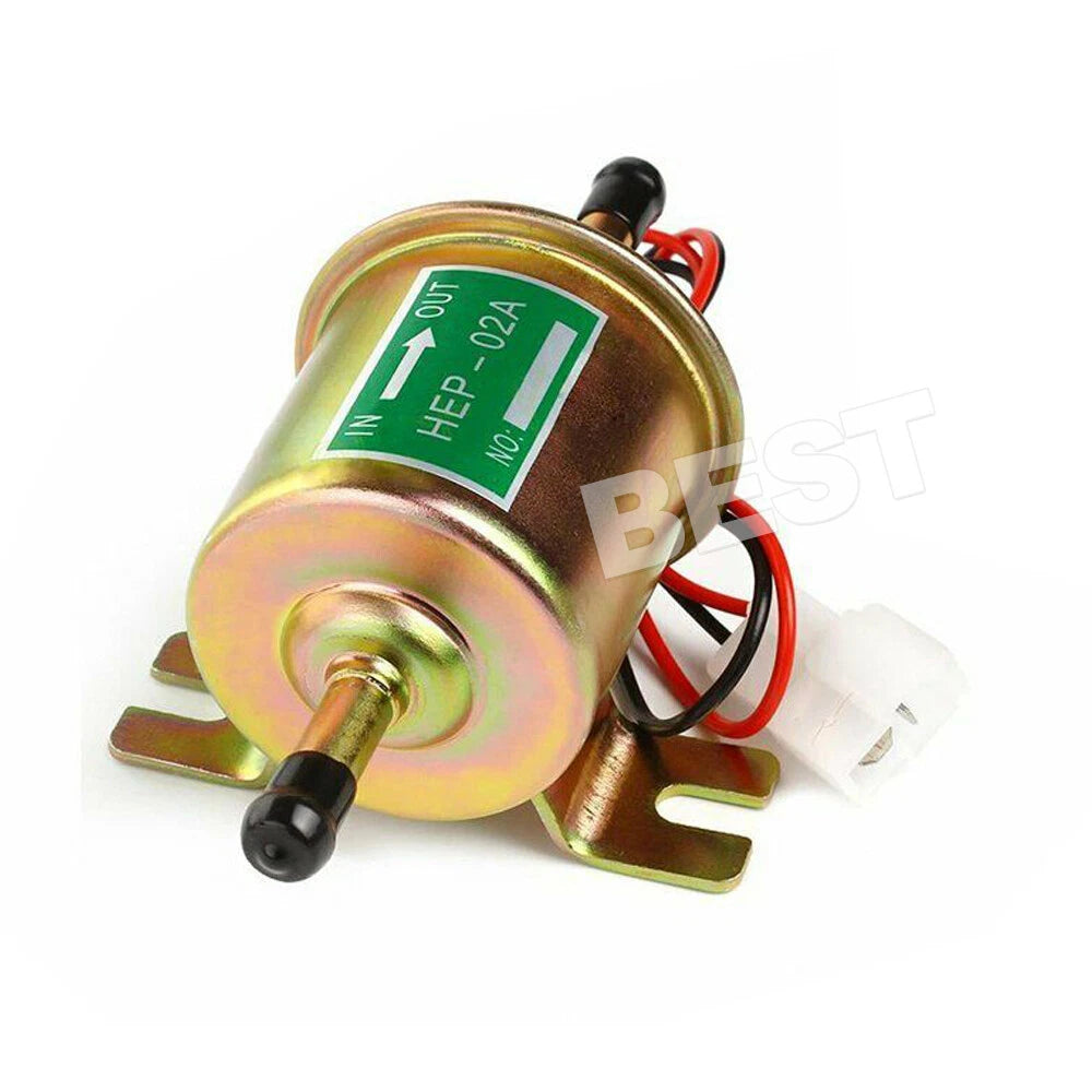 12V Petrol Diesel Gas 4-7PSI Fuel Pump Universal Electric Pump HEP02A - view 1