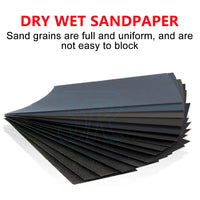 36x Sandpaper Wet Dry Sanding Sheet 400 600 800 1000 1200 1500 2000 3000 Grit - view 1