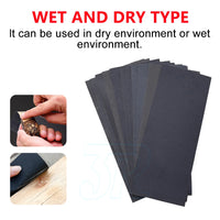36x Sandpaper Wet Dry Sanding Sheet 400 600 800 1000 1200 1500 2000 3000 Grit - view 4