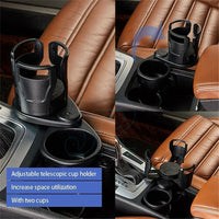 Adjustable 2in1 Car Seat Cup Holder Water Bottle Drink Coffee Cleanse Storage - view 5
